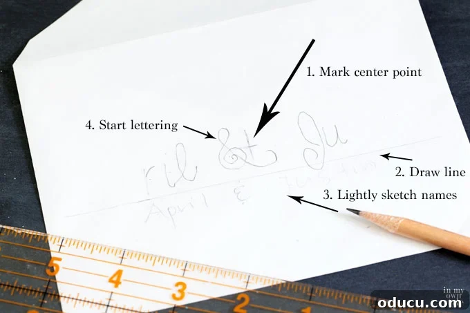 The Art of Hand Lettering: Designing Personalized Cards and Envelopes 5 Step-by-step instructions on how to hand letter an envelope using a simple, faux calligraphy technique for a pretty, personalized touch.