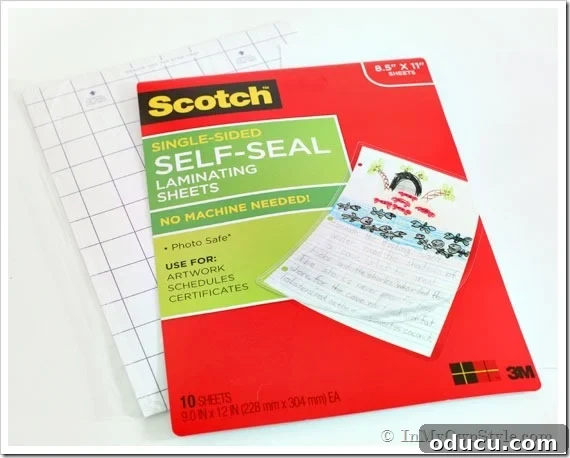 Declutter with Style: Free Printable Labels 3 Self seal laminating sheets