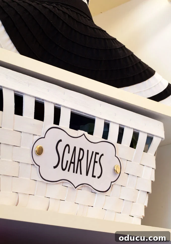 Declutter with Style: Free Printable Labels 5 Closet organizing ideas
