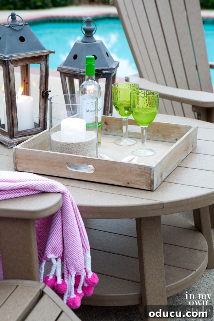 Outdoor Dining Done Right 3 stylish outdoor furniture made from recycled materials on a deck