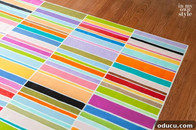 Hardwood Floor Rug Illusion 9 Sealing a painted wood floor rug with polyurethane