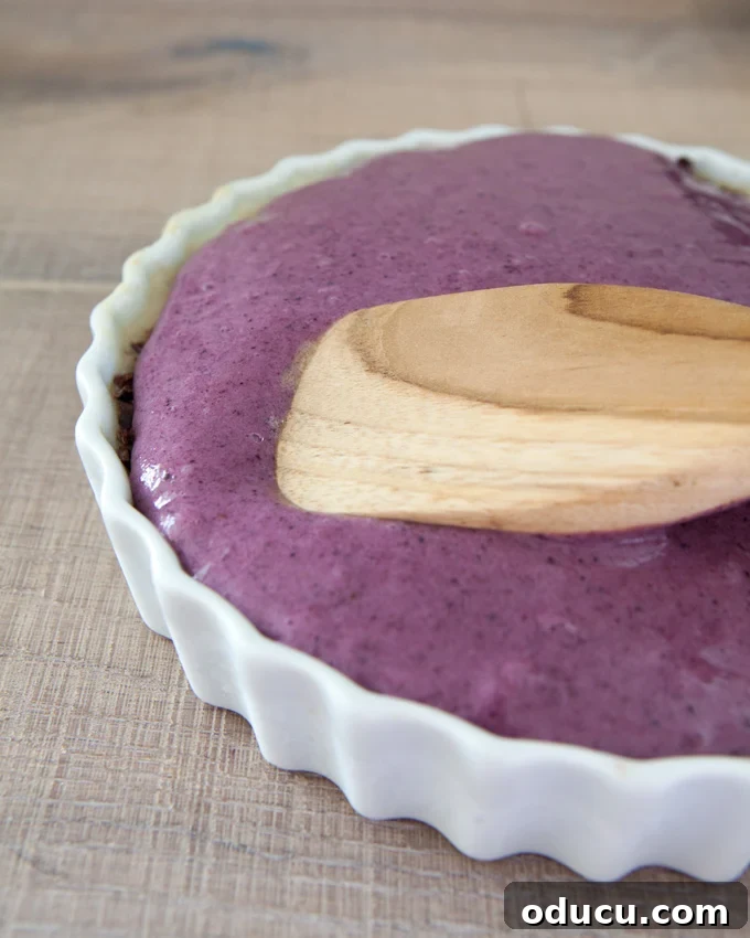 Velvet Vegan Banana Whip Cake 8 Plant based food desserts with banana blueberry layer