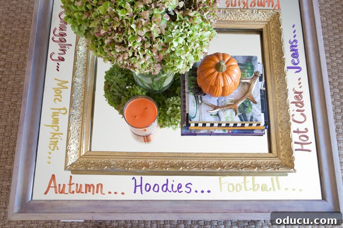 Autumn's Essence: A Home Tour 9 Fun-fall-decorating-ideas - Personalized fall decor with chalk markers