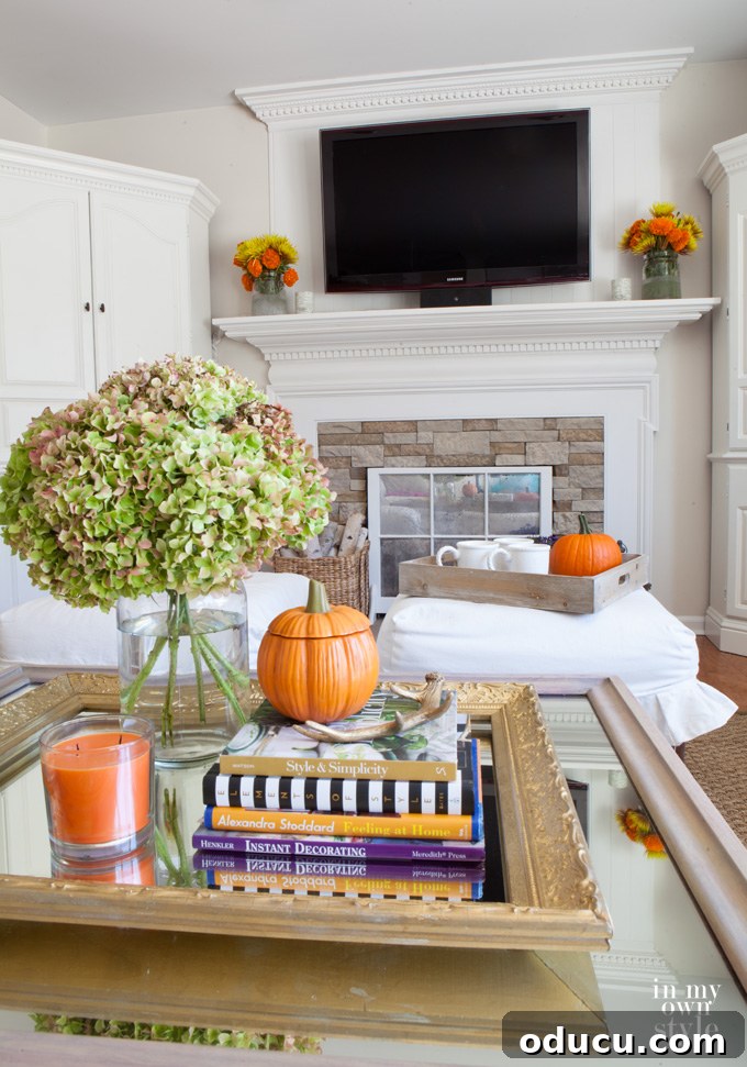 Autumn's Essence: A Home Tour 2 Finding-Fall-Home-tour-2015-Family-room - Inspiring fall living room decor