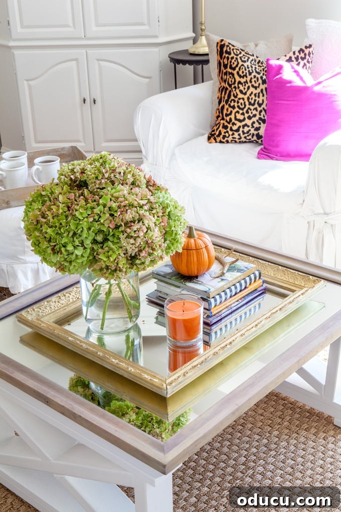 Autumn's Essence: A Home Tour 4 Fall-Family-room-decorating-Ideas - Elegant fall decor for living spaces