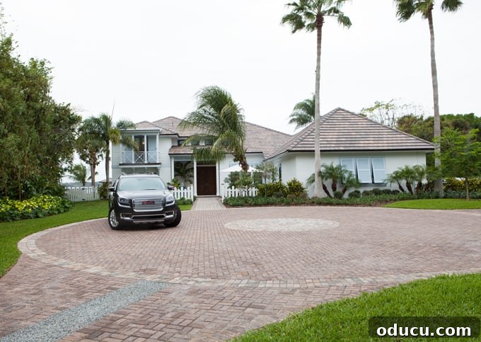 Step Inside the HGTV Dream Home 2016 3 The elegant front entrance of the HGTV Dream Home 2016, inviting visitors into its stunning coastal interior.
