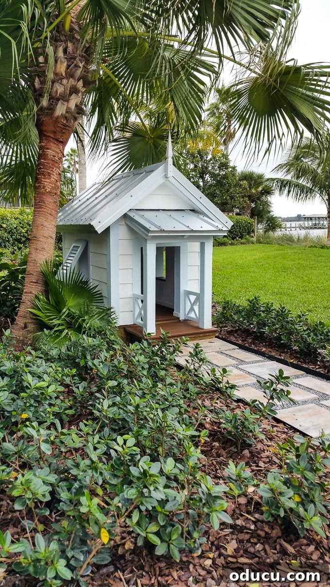 Step Inside the HGTV Dream Home 2016 33 A side view of the HGTV Dream Home 2016 exterior, highlighting the charming architectural elements and landscaping.