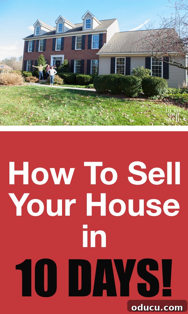 The 10-Day House Sale Blueprint 7 How to sell a house in 10 days! Yes it can be done. It takes some work, but it can be done even in today's real estate market. Sharing how my husband made it happen. | In My Own Style