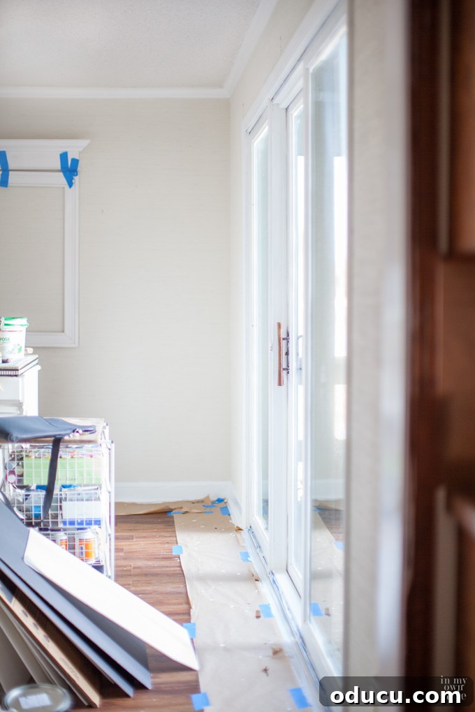 Give Your Trim a White Makeover 5 How to paint over dark stained trim in a home