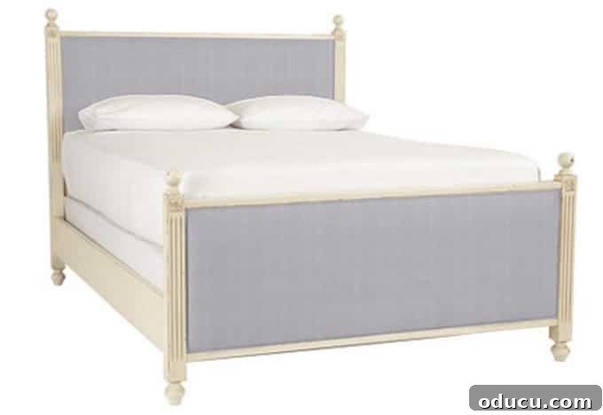 Upcycled Cushioned Headboard 3 Elegant cushioned headboard and matching footboard design