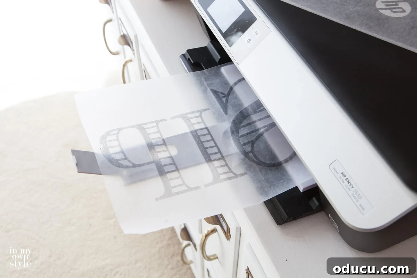 Personalize Wood Furniture with Text Transfers 8 How-to-transfer-images-with-wax-paper-and-a-computer-printer