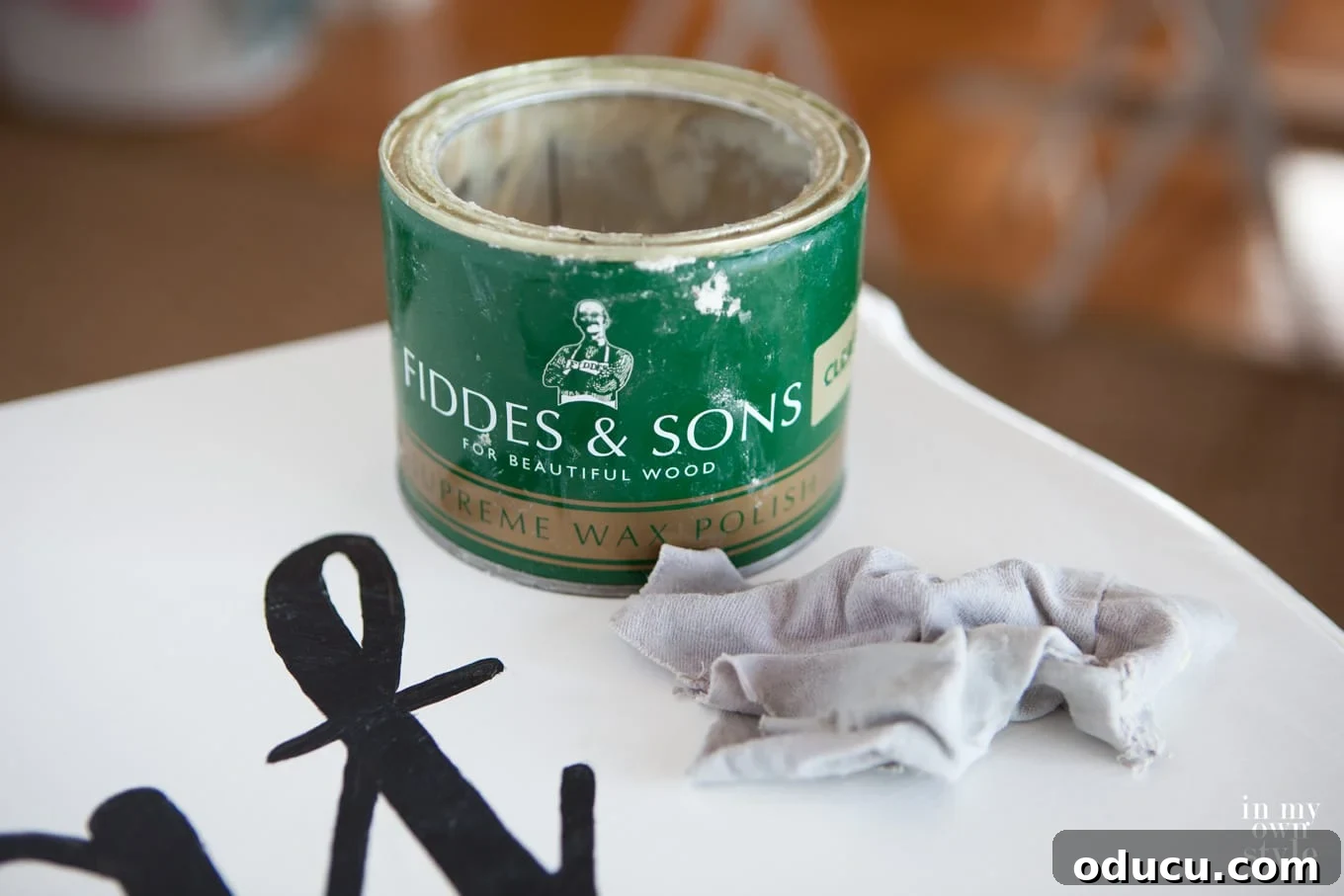 Personalize Wood Furniture with Text Transfers 16 What is the best wax to use over chalk painted furniture
