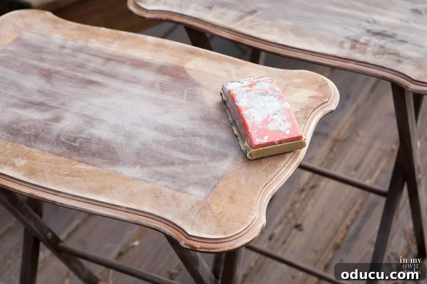 Personalize Wood Furniture with Text Transfers 4 How to paint wood furniture