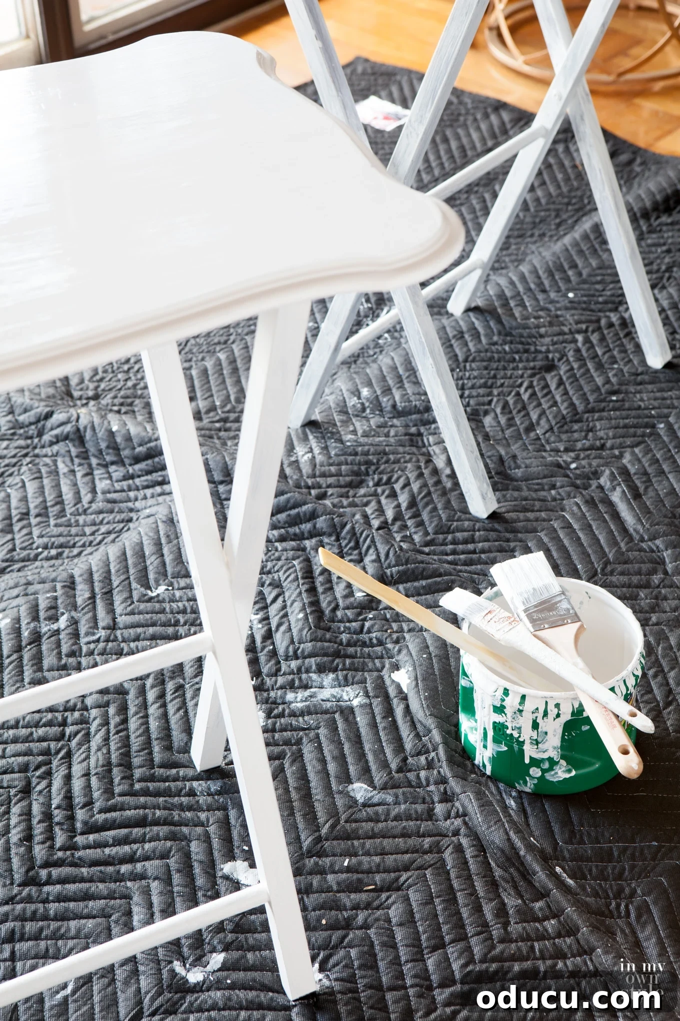 Personalize Wood Furniture with Text Transfers 5 how to paint wood furniture with chalk paint