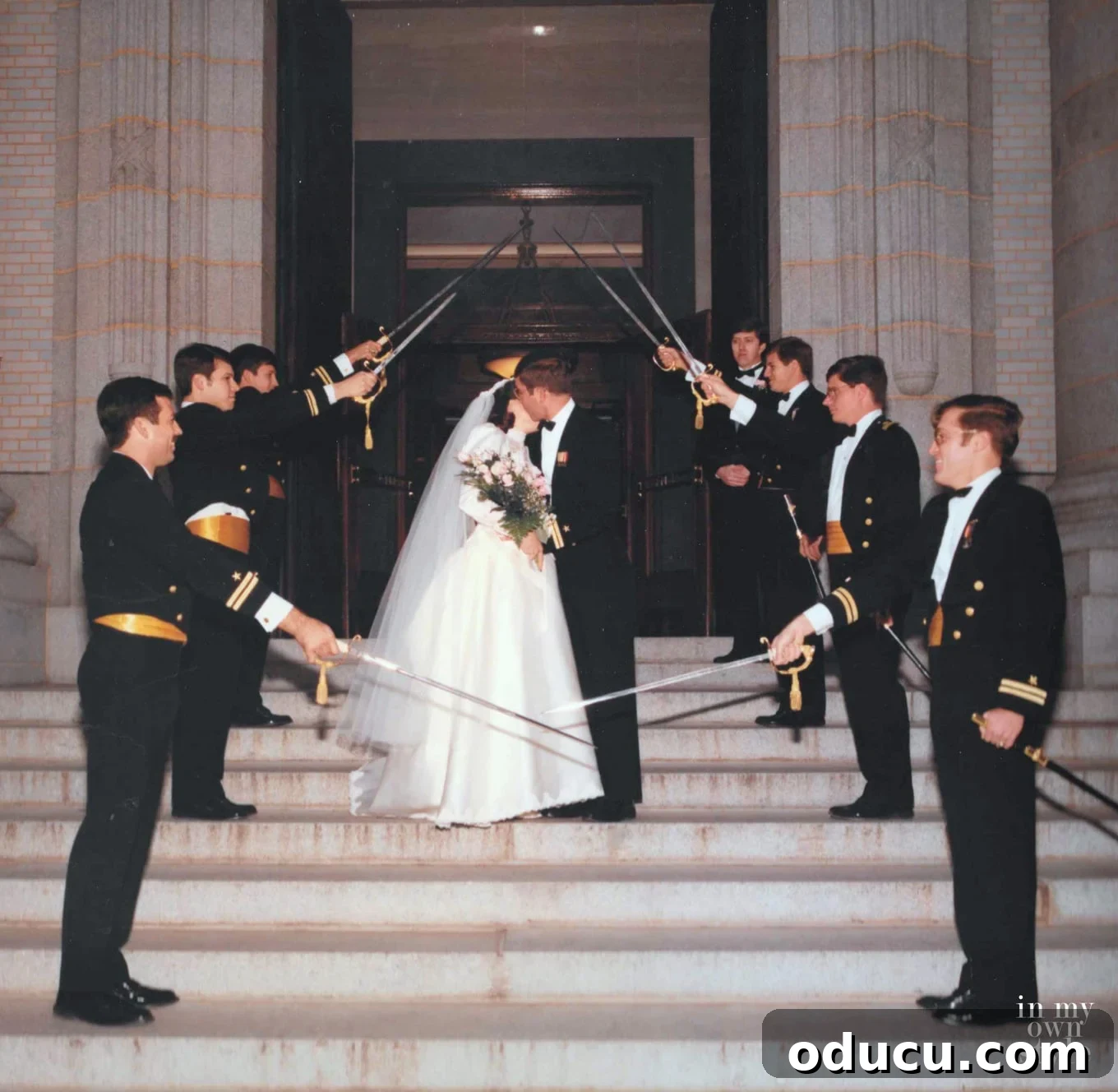 US Naval Academy Wedding Chapel Steps - Our Wedding Anniversary