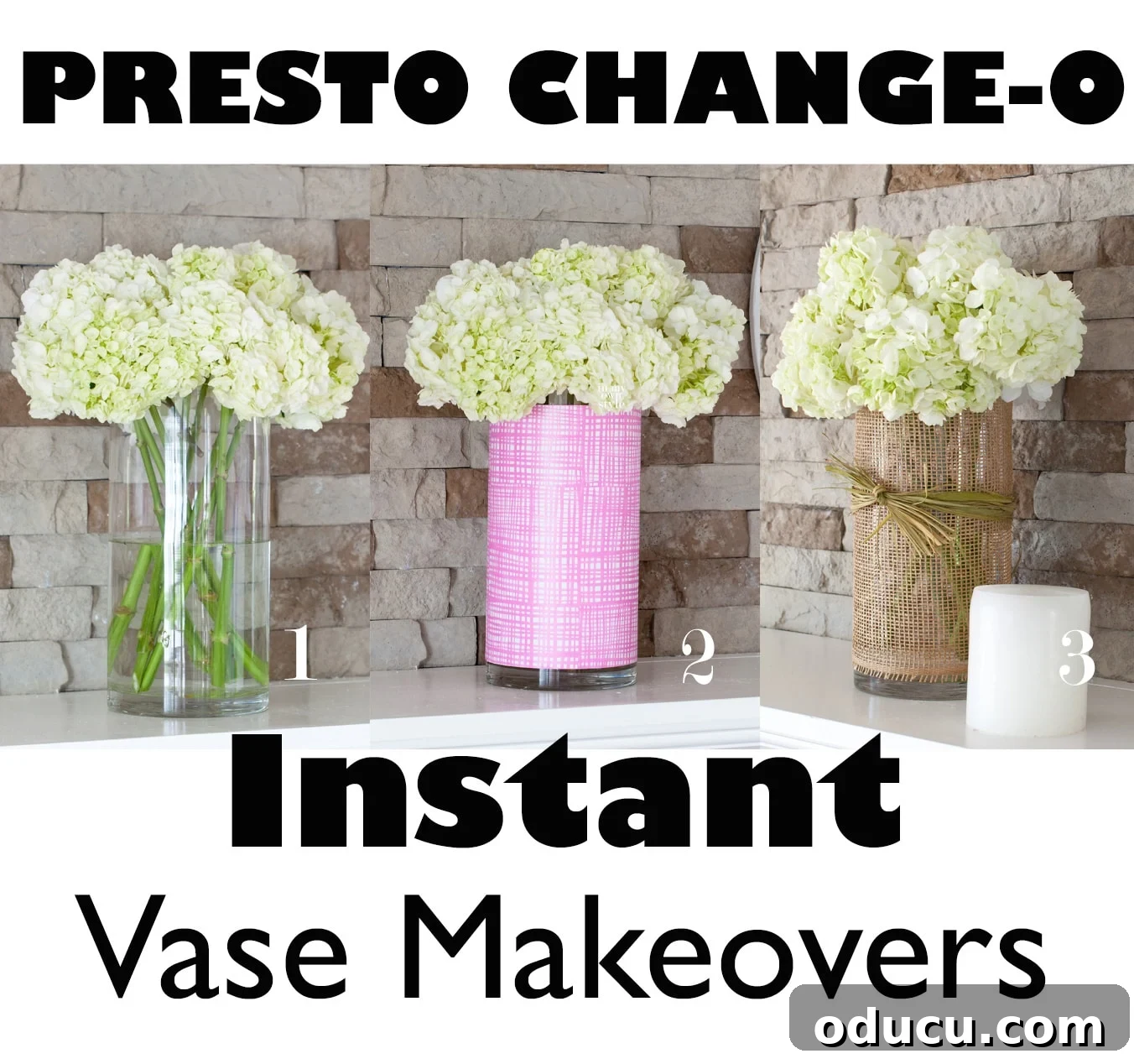 Craft an Instant Flower Vase in 10 Minutes 9 Ten Minute Decorating Ideas with Flowers for Your Home