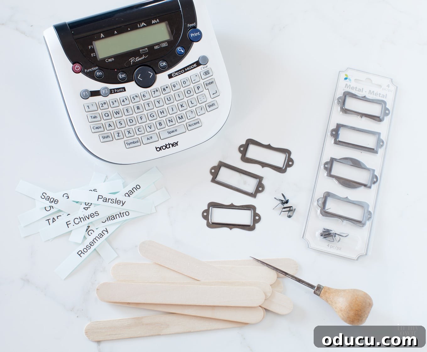 Artful Plant Labels 8 tools needed to make garden markers