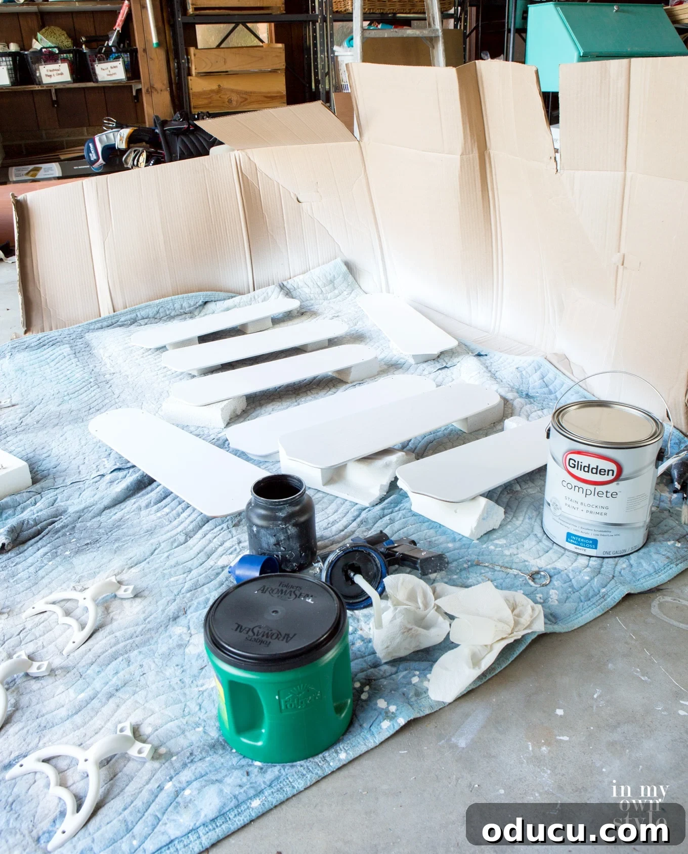 how to make a DIY-Spray-paint-booth Setting up a DIY spray paint booth for fan blades and brackets