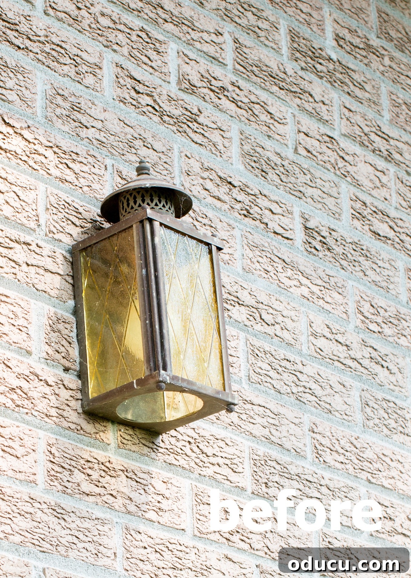 Before and after Outdoor Lighting makeover