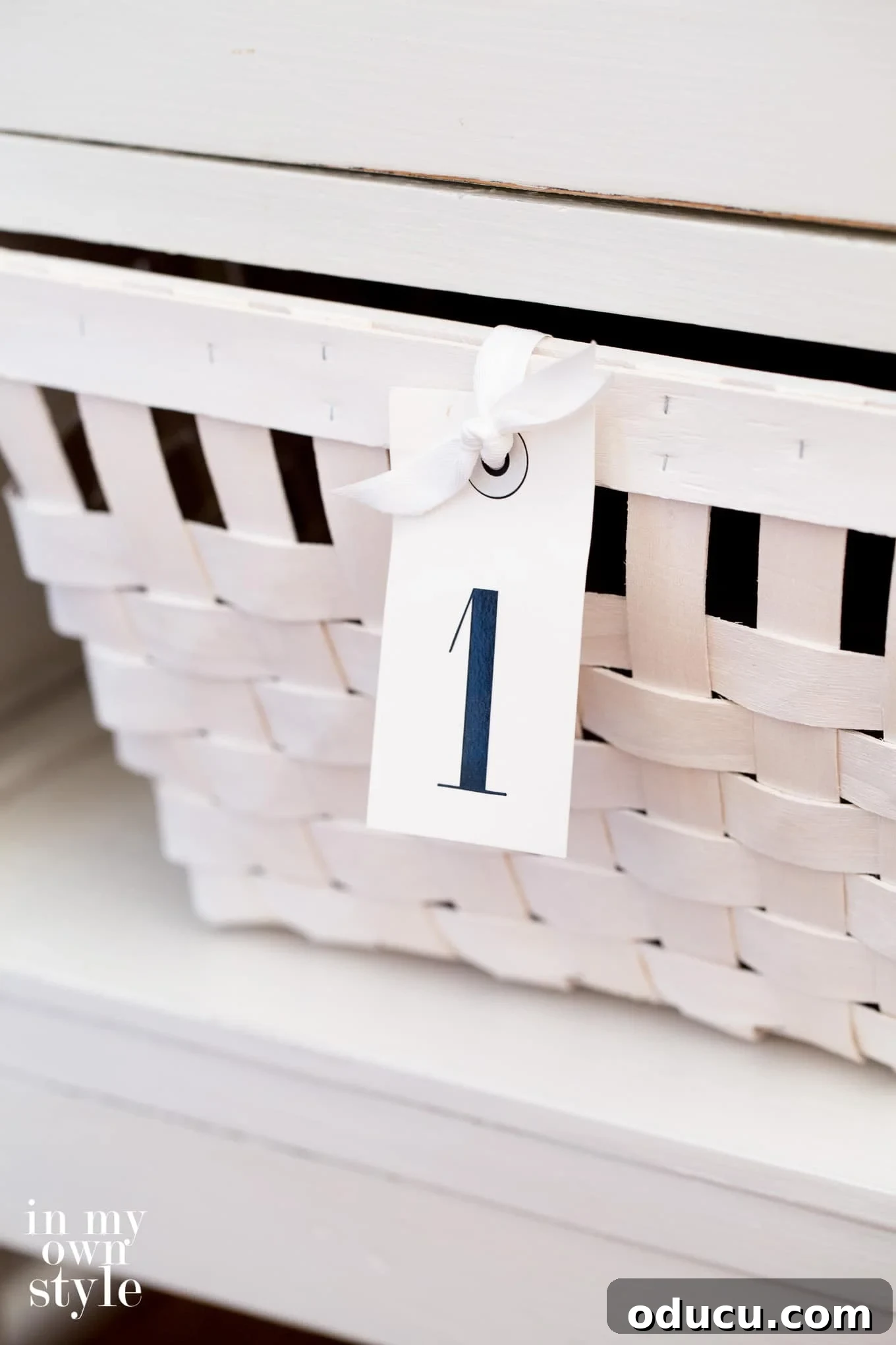 Whispered Elegance: Powder Room Transformation 11 Organizing idea for a bathroom vanity