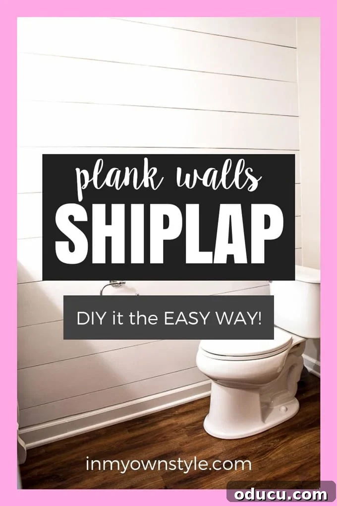 Effortless Shiplap Wood Wall Installation 21 The easy way to add Shiplap or planked walls to your home. Full step-by-step tutorial shows you how. Tips and tricks that make it easy.