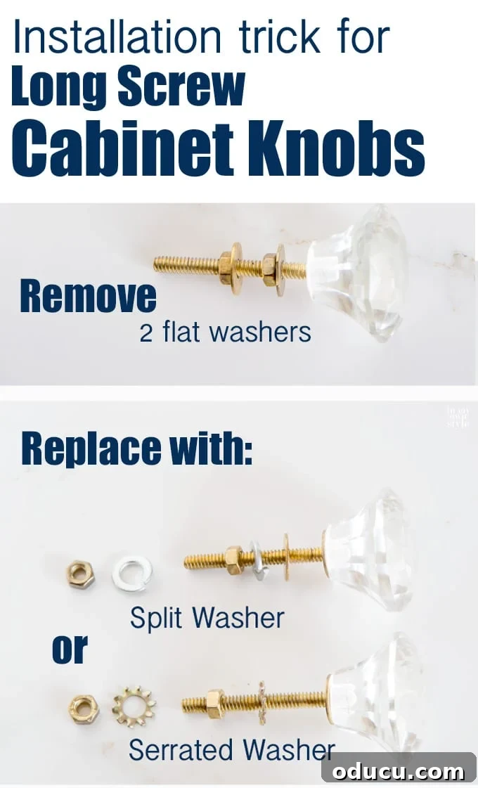 Stop the Wobble: How to Secure Inexpensive Cabinet Knobs 10 Where to buy and how to tighten loose cabinet knobs.