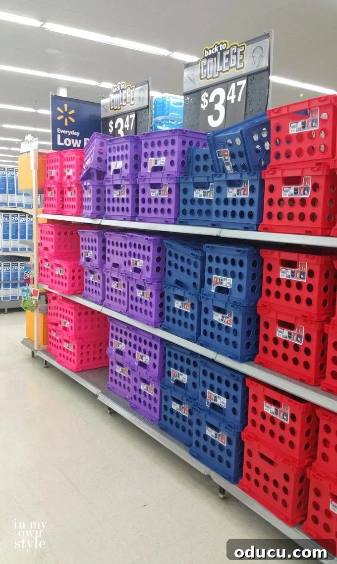 What can you do with a milk crate or storage crates? Endless possibilities for storage and decor.