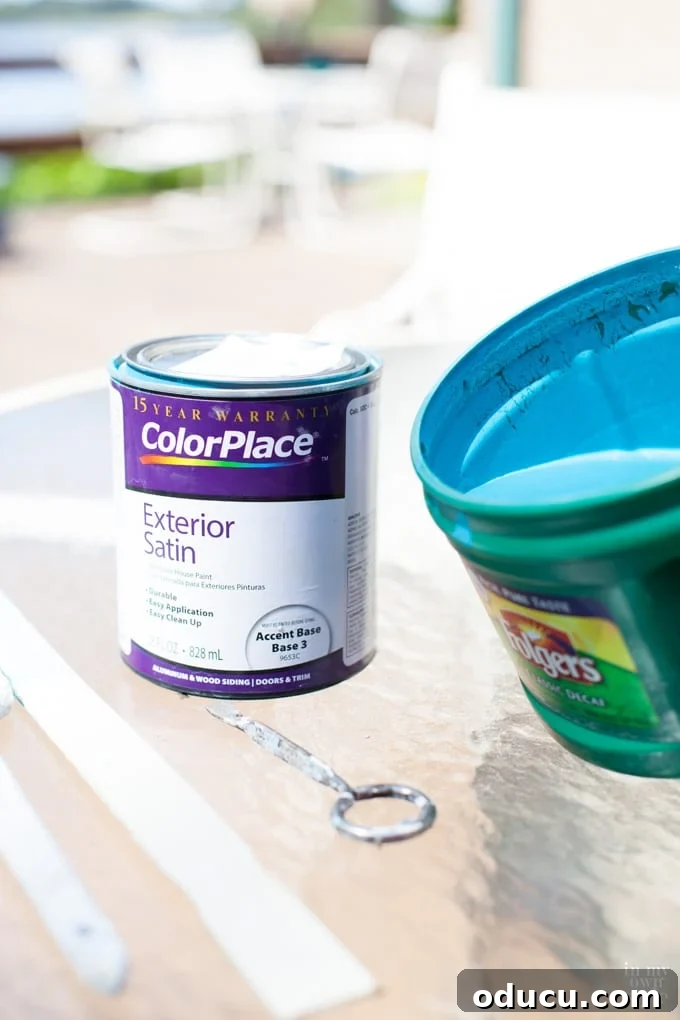 DIY Outdoor Chalk Paint 3 How to make outdoor chalk paint using simple ingredients for durable exterior projects