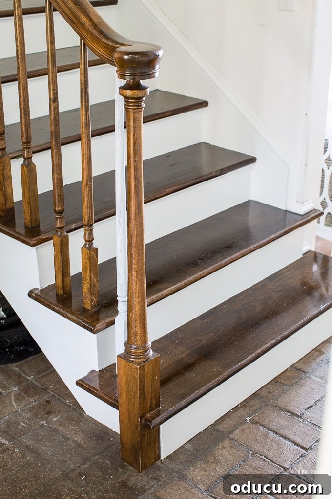 DIY Stair Riser Transformation 8 Removing carpet to complete a staircase makeover