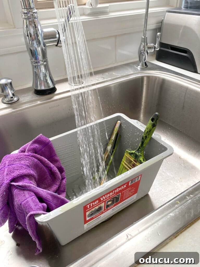 Effortless Paint Cleanup Hacks 16 how to clean paint brushes in a sink