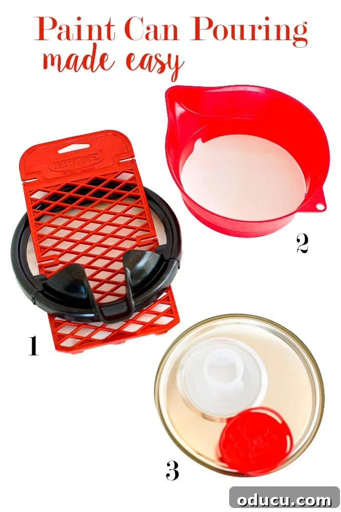 Effortless Paint Cleanup Hacks 6 Using one of these reusable pouring paint can lids will save you tons of time when it you need to clean up after painting.