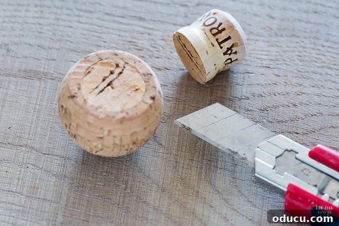 Doorknob Bottle Alchemy 5 How to cut a Patron cork