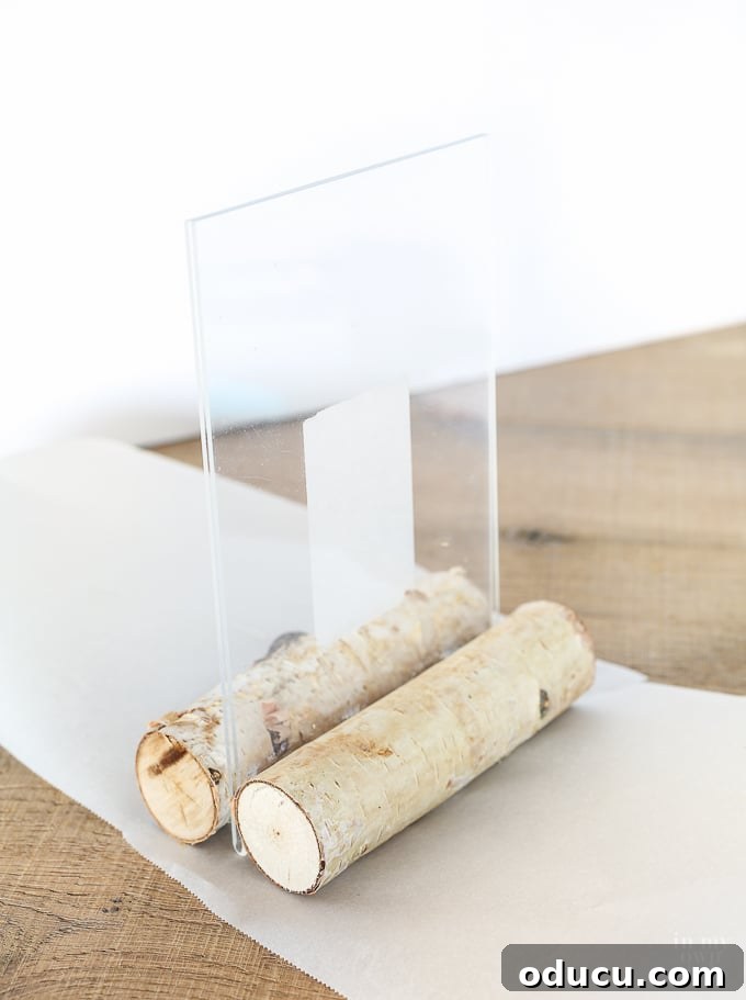 Easy fall decorating to DIY with birch logs