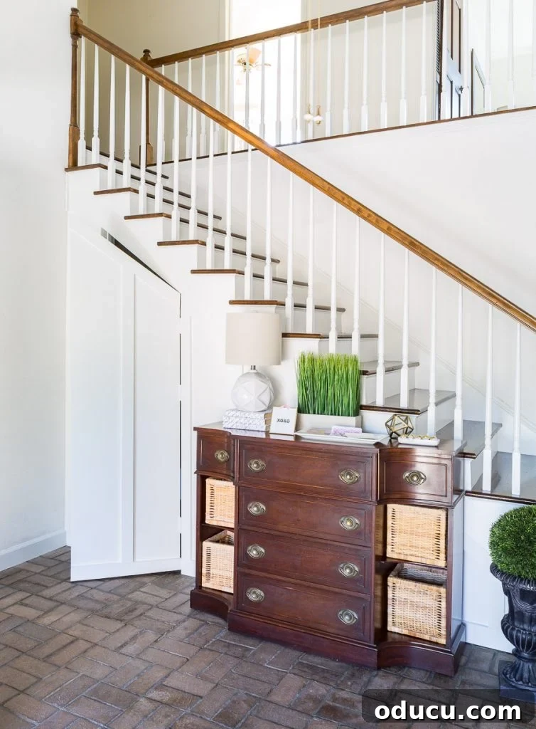 Revamp Your Stairs: Flawless Spindle Painting Made Simple 16 Hidden closet under staircase