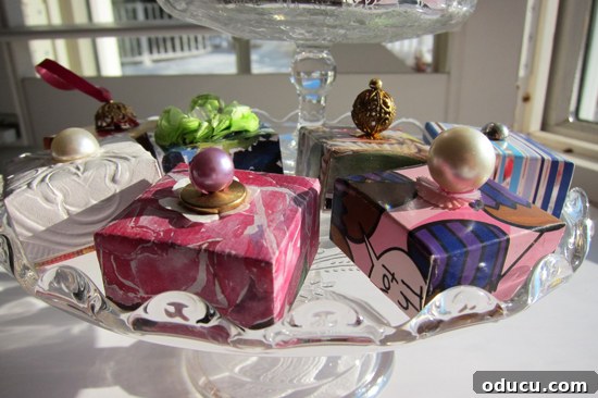 How to embellish and make a gift box