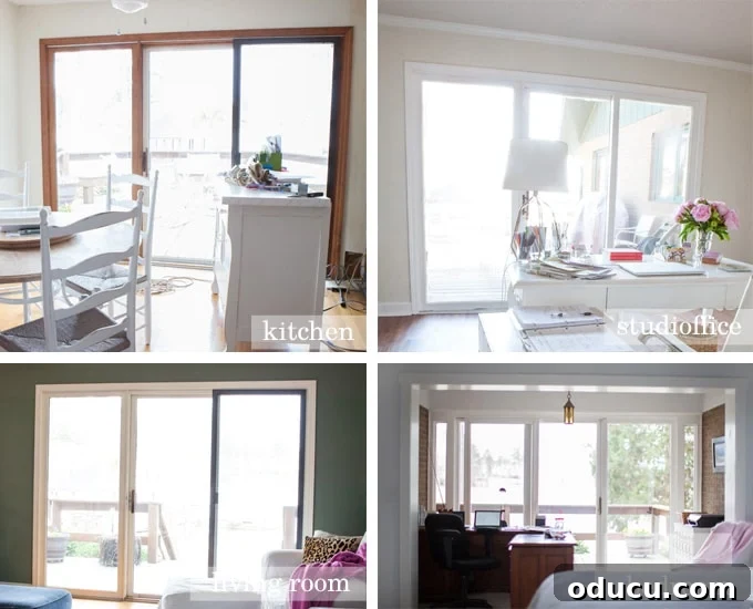 Design and Sew Expansive Drapes for Sliding Glass Doors 2 Sliding door drapes on a budget