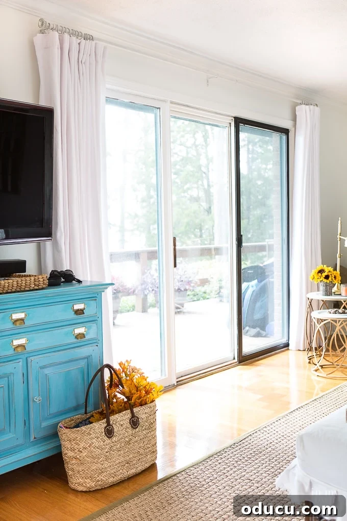 Design and Sew Expansive Drapes for Sliding Glass Doors 10 How to make extra wide drapes to cover a sliding glass door