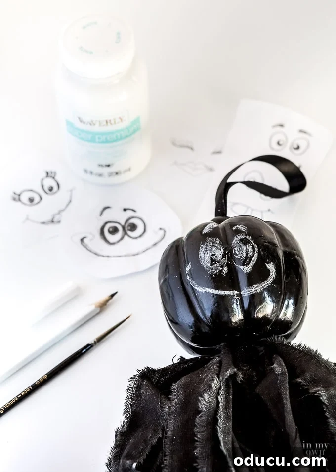 Wicked Whimsy: Pumpkin Bat Tassel Decor 17 How to draw a funny face on a halloween pumpkin