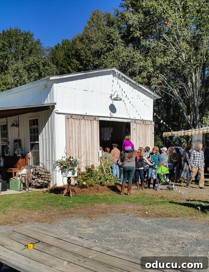 Nest Fest Wonders Near Charlotte 5 The White Barn at Nest Fest, beautifully renovated event space