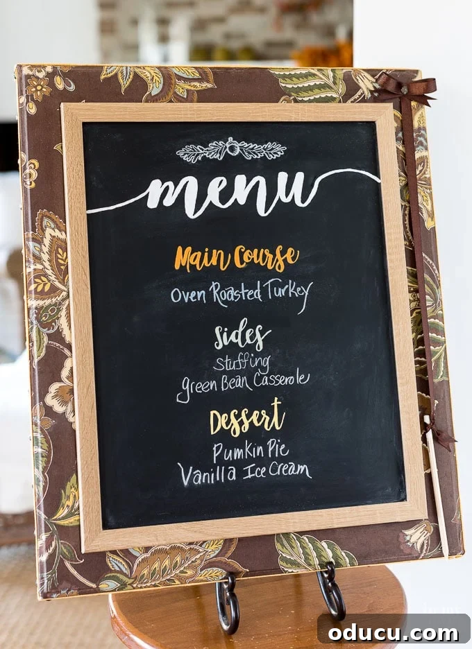 Upholstered Frame Message Board 2 Fabric covered framed chalkboard menu