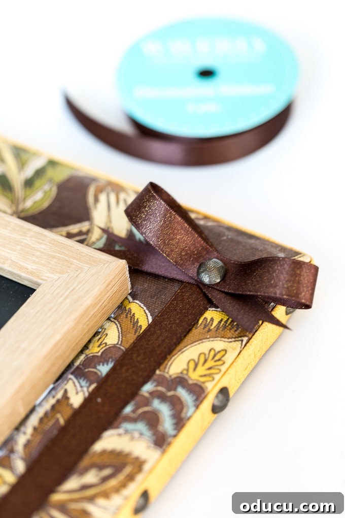Upholstered Frame Message Board 15 How to attach a chalk pencil to a chalkboard