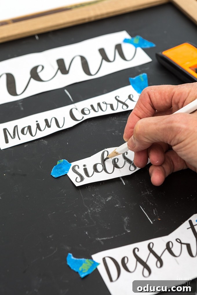 Upholstered Frame Message Board 19 how-to-write-in-fancy-fonts-on-a-chalk-board