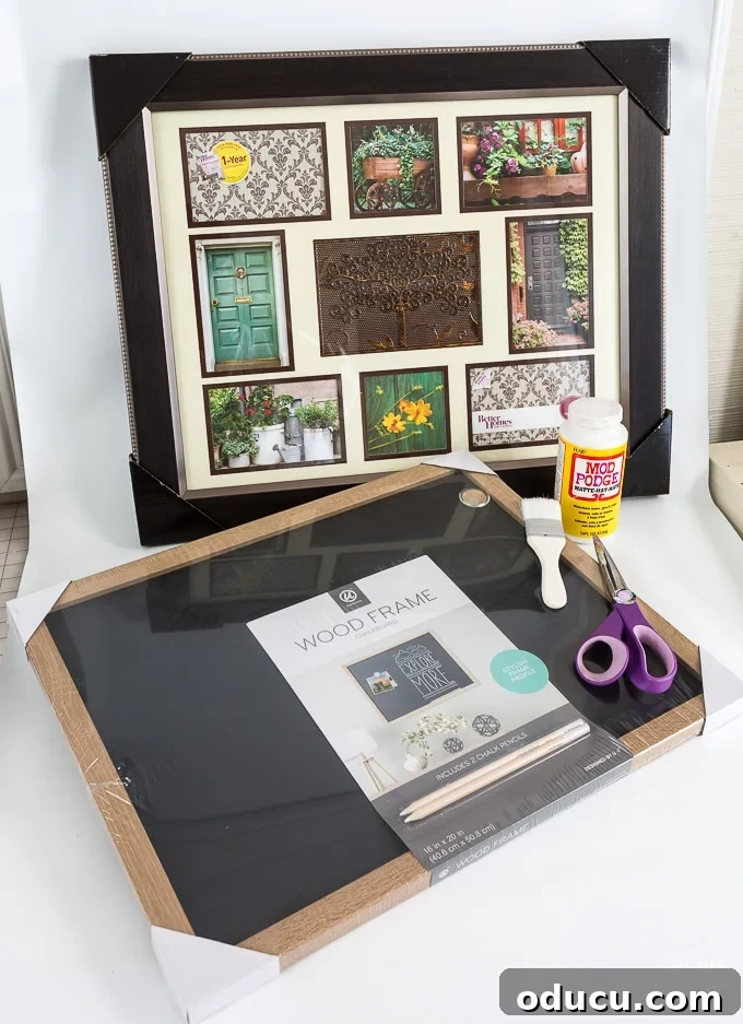 Upholstered Frame Message Board 4 How to make a fabric covered framed chalkboard
