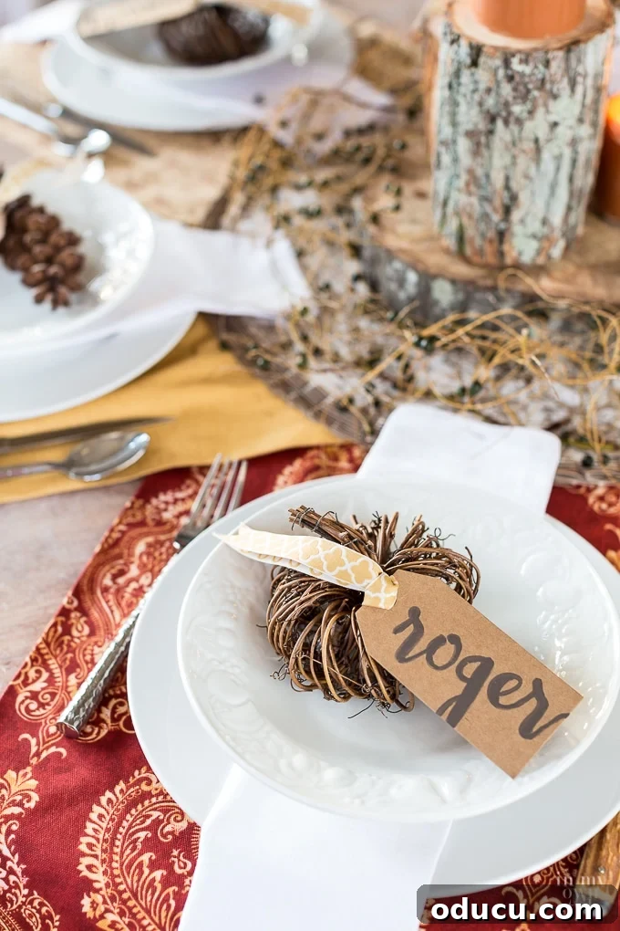 Elegant Handwritten Place Cards 3 Easy-to-make DIY table place cards with elegant script