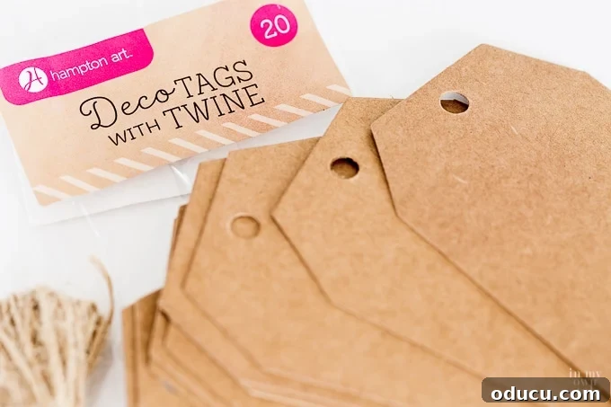 Elegant Handwritten Place Cards 5 Kraft paper tags for rustic table setting place cards