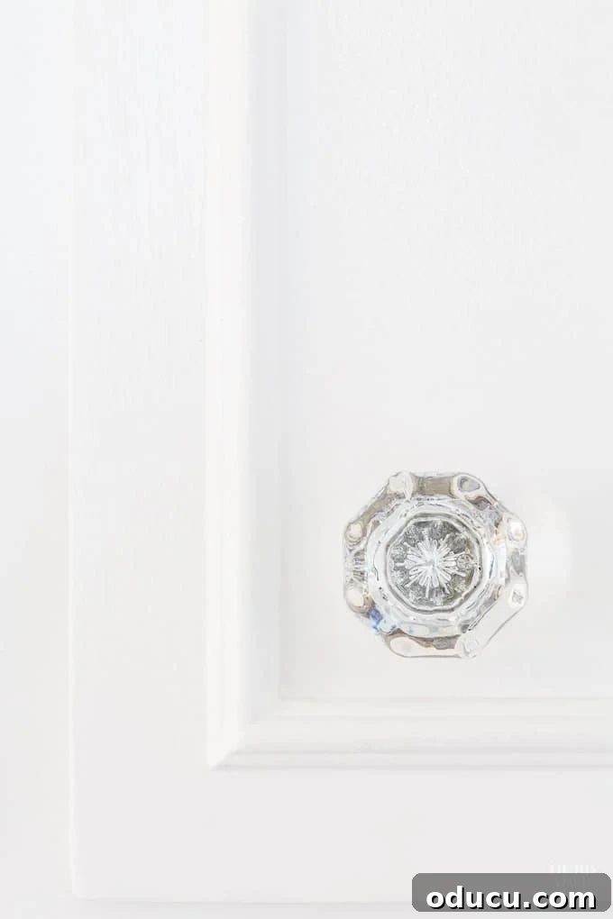 Small Touches, Big Impact: Kitchen Hardware Update 10 Sparkling Cut Glass Kitchen Cabinet Knob with Star Design