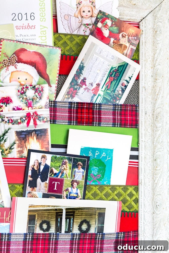 Fast & Festive Christmas Card Holder: Make It Tonight! 8 Holiday card holder to make to display Christmas cards