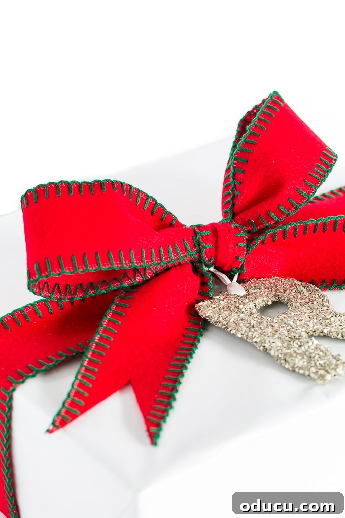 The best ribbon for bow making and gift wrapping showcasing felt ribbon