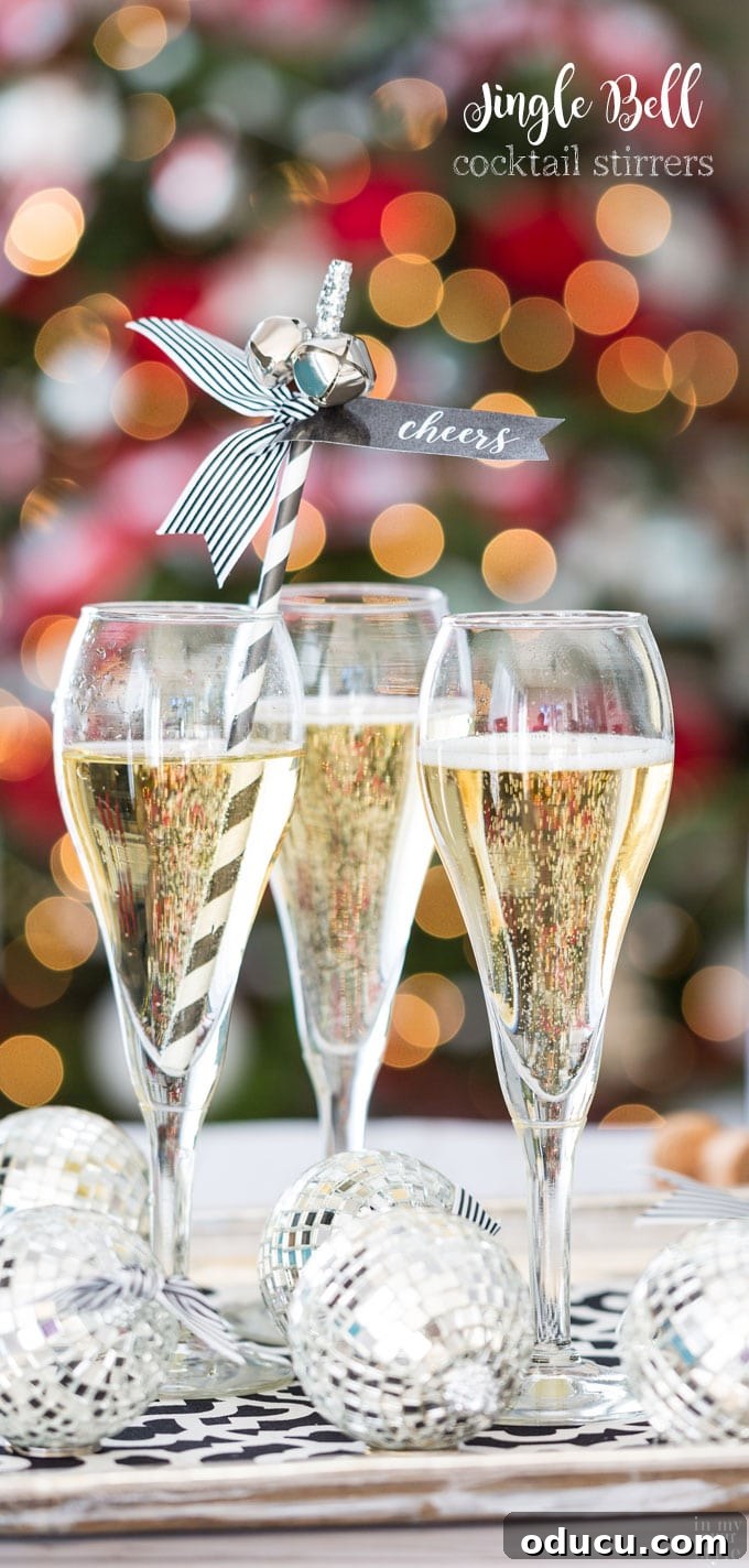 Ring in the New Year with Sparkling Cocktail Stirrers 25 New Year's Eve Cocktail Stirrers