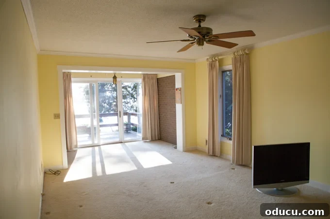 Lake House Living A DIY First Year 10 Before and after of a master bedroom makeover focusing on paint color
